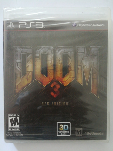 Doom 3 Bfg Edition Ps3 100% Nuevo, Original Y Sellado