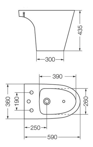 Imagen 3 de 7 de Combo Ferrum Marina Inodoro Mochila Dual Bidet Y Tapa Suave