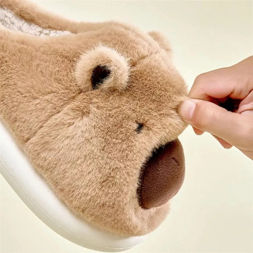 Zapatillas Capybara, Lindas Zapatillas De Algodón Capybara