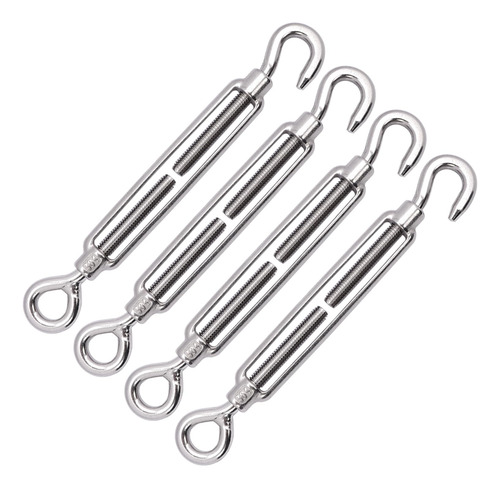 Tensores De Gancho Y Ojal M8 Acero Inoxidable 304 Mmg