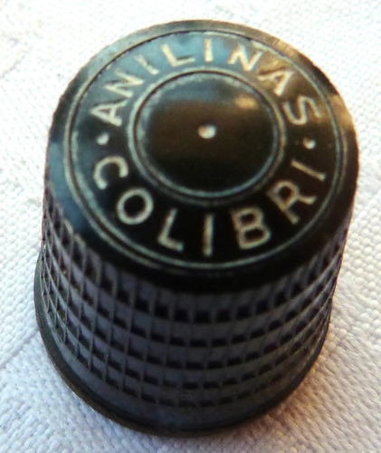 Monijor62-antigua Coleccion Dedal Baquelita Anilina Colibri (Usado)
