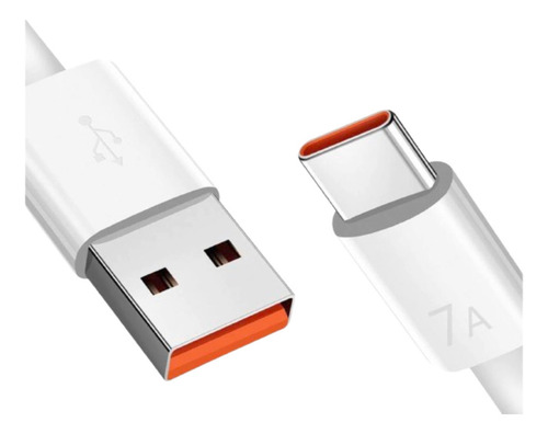 Cable Usb A Tipo C De 7a De 100w 25 Cm Carga Súper Rapida