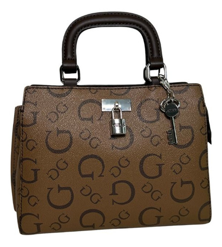 Bolso Guess Crossbody, Handbag, Multilogo Cocoa, Guess