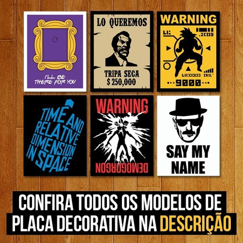 Placa Quadro Decorativo - Atenção Não Toque Na Coleção Tocar