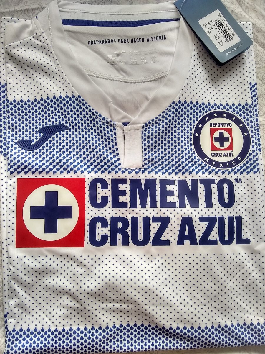 Playera Jersey De Cruz Azul Visita 2020/2021 Con Parche ...