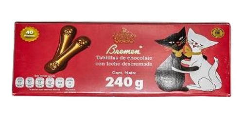 Imagen 1 de 1 de Chocolate Lenguas De Gato Con 40 Pzas