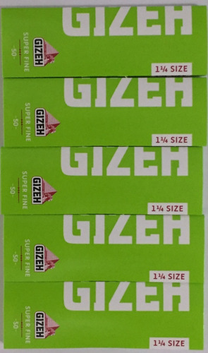Papel Gizeh Super Fino X 50 Hojas 1 1/4 X 5 Unidades