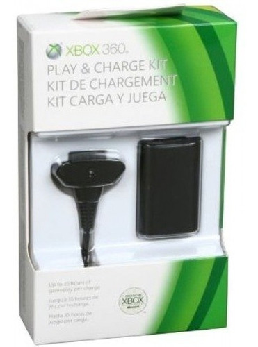 Kit Carregador E Bateria 7600 Mah Controle Xbox 360 Nf Top!