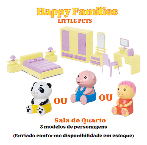Happy Families Little Pets Sala De Estar E Ovelha Samba Toys