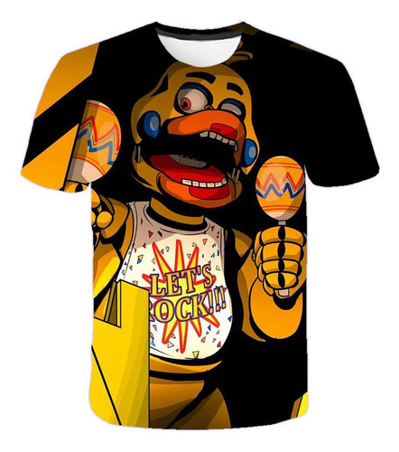 Camiseta Con Estampado 3d De Five Nights At Freddy's