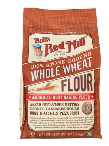 Harina De Trigo Integral Whole Wheat Flour 2.27kg Se