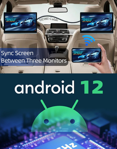 Monitor De Reposacabezas De Automóvil Android De 14 Pulgadas