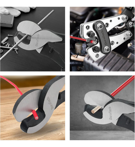 Duratech Batería Cable Lug Crimping Herramienta Con...