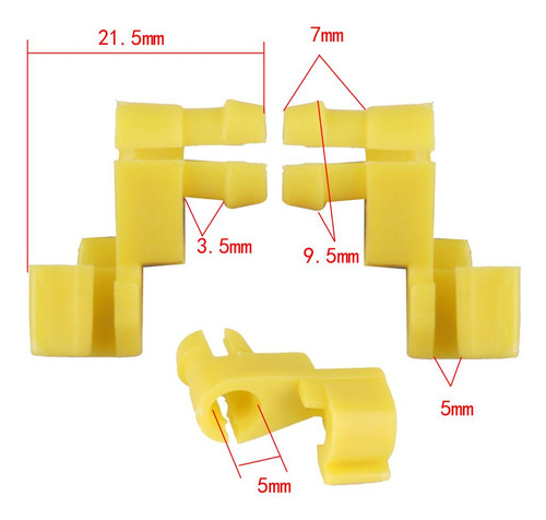 Para 4 X 15 Unids Nylon Door Lock Clips Conector De
