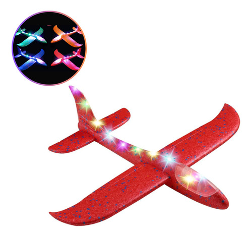 Brinquedo Avião Planador Com Led 3 Velocidades De Pisca Cor Vermelho Personagem AVIÃOZINHO DE BRINQUEDO