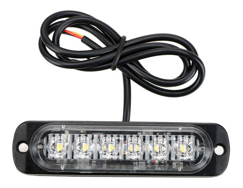 Faro Led Parrilla 18w 12v 6 Led Con Flash Auto Camioneta