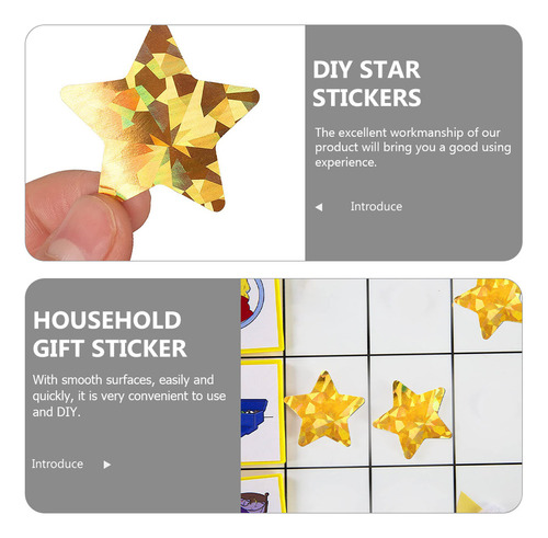 Adhesivos Decorativos For Hornear Con Forma De Estrella, 2