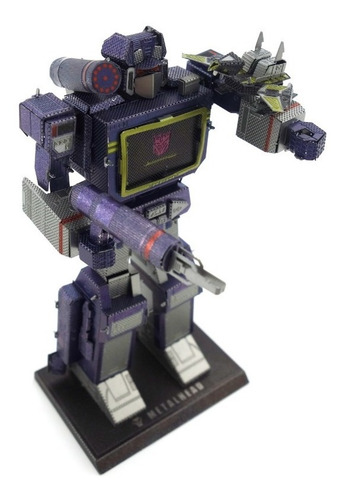 Imagen 3 de 4 de Rompecabezas De Metal En 3d Transformers Soundwave