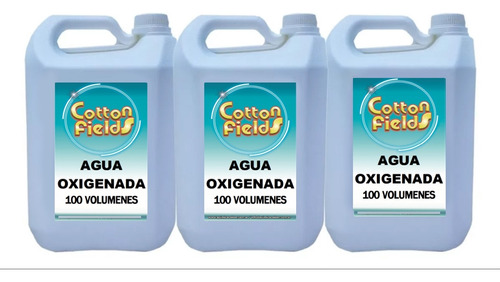 Agua Oxigenada 100 Volumenes 3 X 5l - Maxima Calidad 
