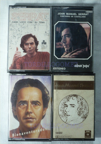 4 Casetes De Joan Manuel Serrat