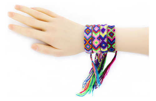 Pulsera De Mano Estambre Artesanal 100 Piezas