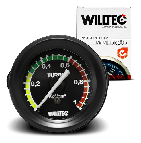 Manômetro Turbo Medidor Pressão Universal 52mm Willtec