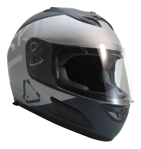 Casco Integral Skin 626 Gris Mate Power Maxx