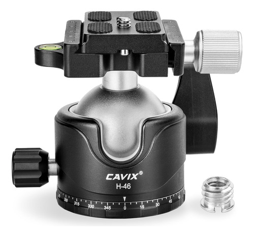 Cavix H-46 Cabeza De Bola De Metal, Cabeza De Trípode De C.