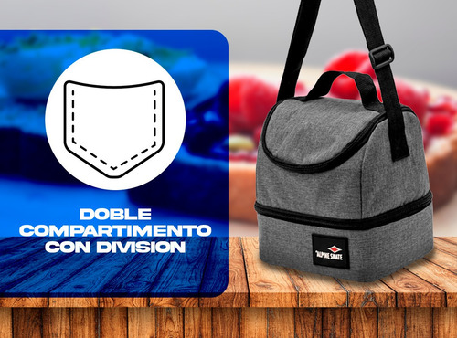 Lunchera Vianda Alpine Skate Termica Conserva Dos Pisos