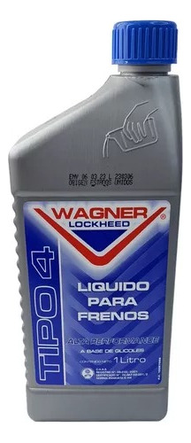 Liquido De Frenos Dot 4 Wagner Lockheed 1 Litro