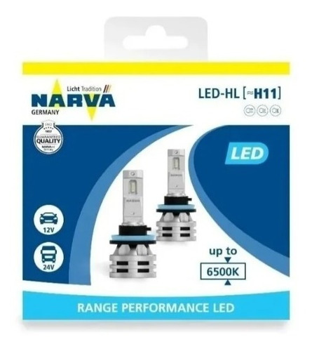 Ampolletas Led H11 Narva 12/24v 24w