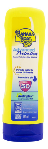 Protetor Solar Advanced Protection FPS 50 Banana Boat Frasco 180ml