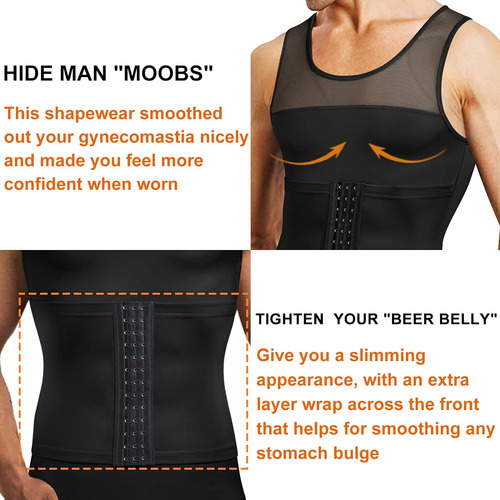 Camisetas Interiores Para Hombre Faja Reductora Compresión