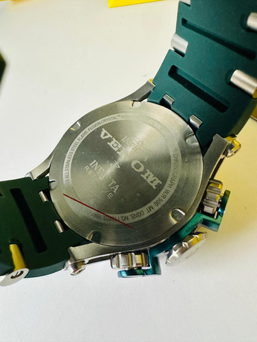 Reloj Invicta Venom Plateado/verde Fullset Para Hombre