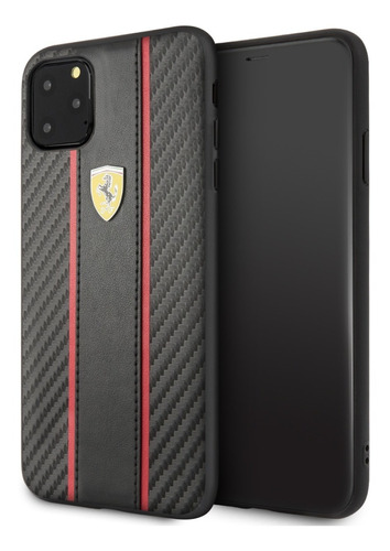 Funda Case Carbono Raya Ferrari Compatible iPhone 11 Pro Max