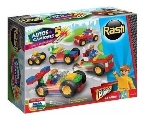 Rasti Autos Y Camiones X 50 Pcs |5 Vehiculos 