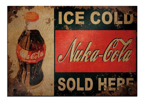 Cartel Chapa Retro Vintage Nuka Cola Personalizadas Givan