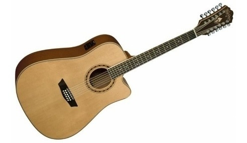 Guitarra Electroacustica Washburn Wd10sce 12 Cuerdas