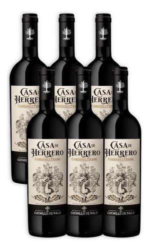 Vino Casa De Herrero Cabernet Franc Caja X6u 750ml Mendoza