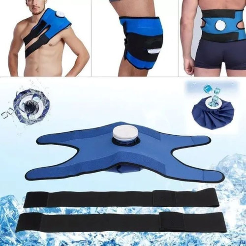 Bolsa De Gelo Suporte Cinta Para Joelho Ombro Costas Tam G