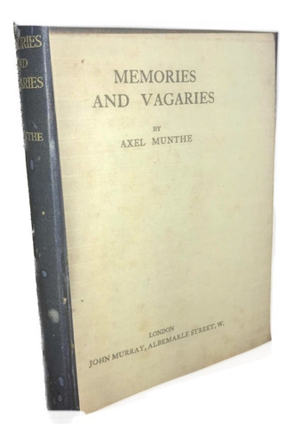 Recuerdos Y Caprichos Por Axel Munthe 1931