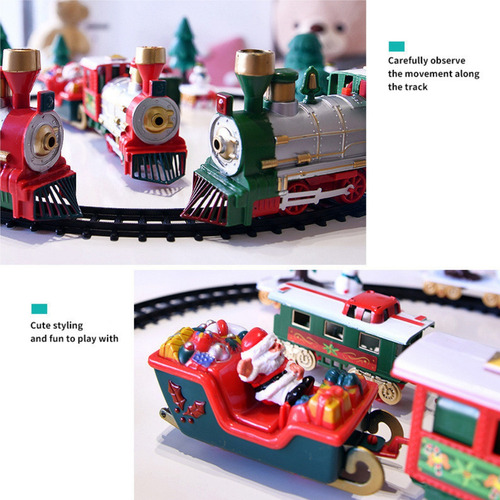 ( Decoración Navideña, Tren Eléctrico Con Luces Y Música.