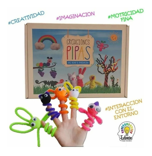 Juego Manualidades Creaciones C/limpiapipas Didàctico Motric