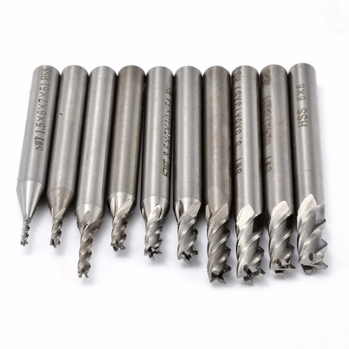 Fresa Cortador Broca 4 Filos 2mm 2x6x7x51 Hss Router Cnc