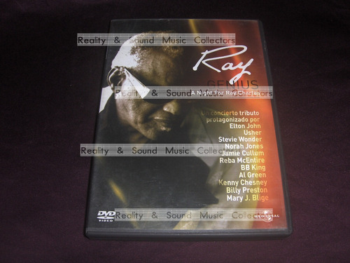 Ray Charles Genius Night For Ray Dvd Elton John Usher B King (Usado)