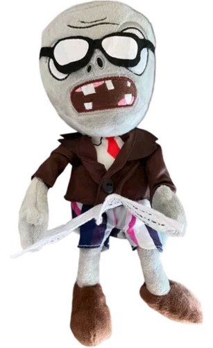 Peluche Plantas Vs Zombies.  Zombie Intelectual, Lector