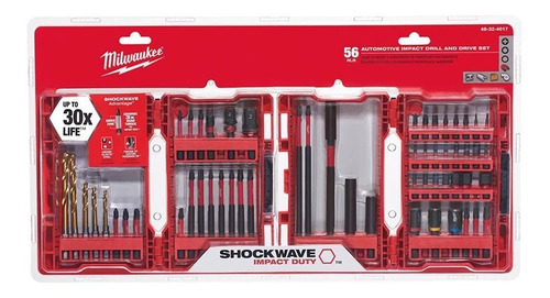 Kit De Puntas Y Brocas Shockwave Milwaukee 48324017