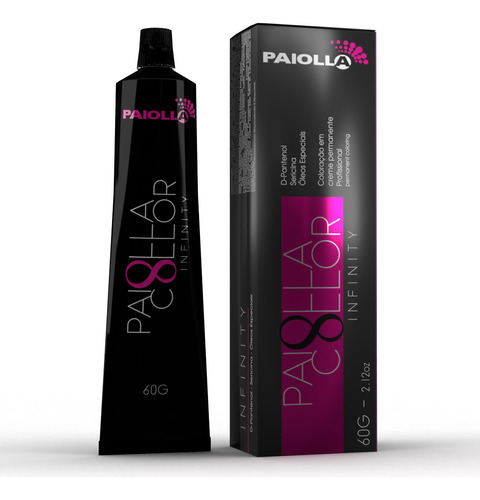  Tinta Para Cabelo Profissional Paiolla Collor Infinity 60g Tom 8.0 Louro Claro