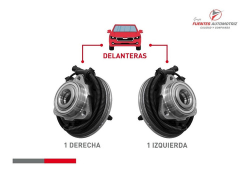 Kit 2 Maza Rueda Del Pil Cop Mountaineer 4x4 2002-2005 Abs