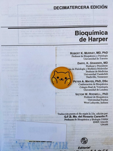 Libro Bioquímica De Harper Murray, Mayes Rodwell 154x2